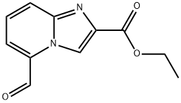 ethyl 5-formylimidazo[1,2-a]pyridine-2-carboxylate 化学構造式