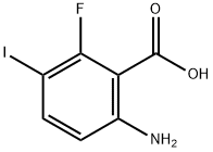 6-Amino-2-fluoro-3-iodo-benzoic acid Struktur