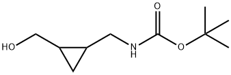 tert-butyl (2-(hydroxymethyl)cyclopropyl)methylcarbamate Struktur