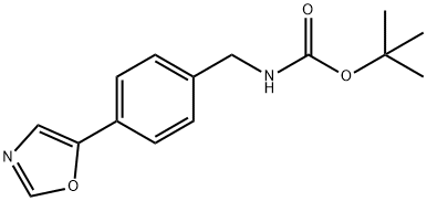 tert-butyl 4-(oxazol-5-yl)benzylcarbamate Structure