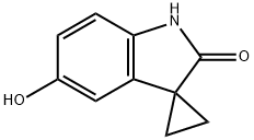 5'-hydroxy-1',2'-dihydrospiro[cyclopropane-1,3'-indole]-2'-one 化学構造式