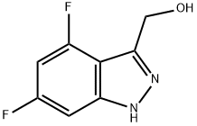 (4,6-Difluoro-1H-indazol-3-yl)methanol 化学構造式