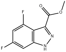 Methyl 4,6-difluoro-1H-indazole-3-carboxylate Structure