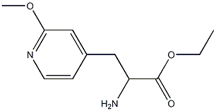 ethyl 2-amino-3-(2-methoxypyridin-4-yl)propanoate 结构式