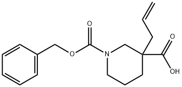 3-(2-propen-1-yl)-1,3-Piperidinedicarboxylic acid 1-(phenylmethyl) ester Structure