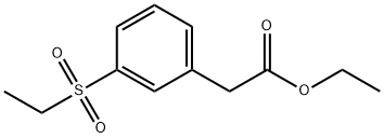 ethyl 2-(3-(ethylsulfonyl)phenyl)acetate Structure