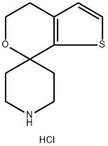 4',5'-dihydrospiro[piperidine-4,7'-thieno[2,3-c]pyran] Structure