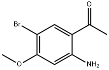 1-(2-Amino-5-bromo-4-methoxy-phenyl)-ethanone 化学構造式