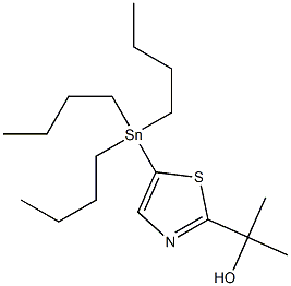 2-(5-(三丁基锡基)噻唑-2-基)丙-2-醇, 1364746-25-7, 结构式