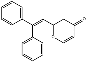 2-(2,2-Diphenylvinyl)-2H-pyran-4(3H)-one Structure