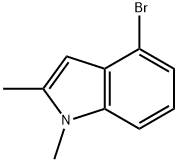 4-Bromo-1,2-dimethyl-1H-indole Struktur