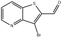 3-溴噻吩并[3,2-B]吡啶-2-甲醛,1367941-75-0,结构式