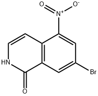 7-bromo-5-nitroisoquinolin-1(2H)-one Struktur
