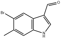 5-溴-6-甲基吲哚-3-甲醛 结构式