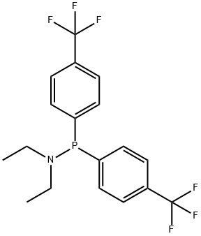 (Diethylamino)bis(4-trifluoromethylphenyl)phosphane 结构式