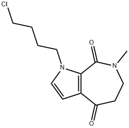 1-(4-chlorobutyl)-7-methyl-6,7-dihydropyrrolo[2,3-c]azepine-4,8(1H,5H)-dione(WXG02218) Structure