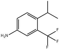 4-isopropyl-3-(trifluoromethyl)aniline 化学構造式