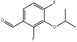 2,4-二氟-3-(1-甲基乙氧基)苯甲醛, 1370025-56-1, 结构式