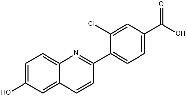 3-chloro-4-(6-hydroxyquinolin-2-yl)benzoic acid|CAVOSONSTAT (N91115)