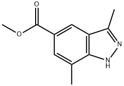 Methyl 3,7-dimethyl-1H-indazole-5-carboxylate,1372629-23-6,结构式