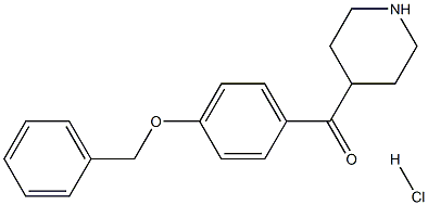 (4-苯基甲氧基苯基)-哌啶-4-基甲酮盐酸盐,1373028-81-9,结构式