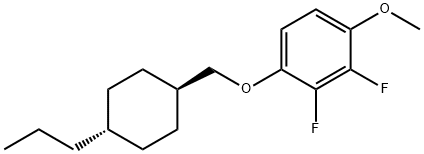 2,3-Difluoro-4-[(trans-4-propylcyclohexyl)methoxy]anisole Structure