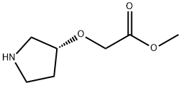 (R)-(3-吡咯烷氧基)-乙酸甲酯 结构式