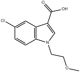 5-Chloro-1-(2-methoxy-ethyl)-1H-indole-3-carboxylic acid Structure