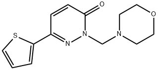 2-(morpholin-4-ylmethyl)-6-(thiophen-2-yl)pyridazin-3(2H)-one Structure