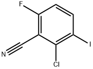 2-chloro-6-fluoro-3-iodobenzonitrile Struktur