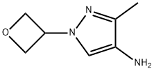 3-甲基-1-(氧杂环丁烷-3-基)-1H-吡唑-4-胺, 1374830-16-6, 结构式