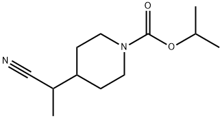 isopropyl 4-(1-cyanoethyl)piperidine-1-carboxylate Structure