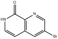 3-ブロモ-1,7-ナフチリジン-8(7H)-オン 化学構造式