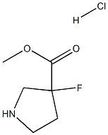 Methyl 3-Fluoropyrrolidine-3-Carboxylate Hydrochloride,1375473-59-8,结构式