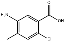 5-Amino-2-chloro-4-methyl-benzoic acid Struktur