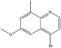 4-溴-6-甲氧基-8-甲基喹啉 结构式