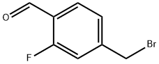 4-(Bromomethyl)-2-fluorobenzaldehyde 结构式