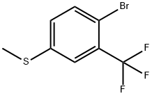 1-溴-4-(甲基硫烷基)-2-(三氟甲基)苯 结构式