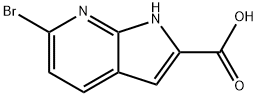 6-bromo-1H-pyrrolo[2,3-b]pyridine-2-carboxylic acid Structure