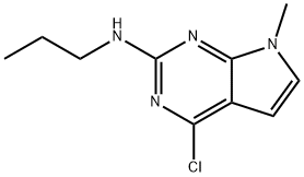 4-Chloro-7-methyl-N-propyl-7H-pyrrolo[2,3-d]pyrimidin-2-amine Struktur