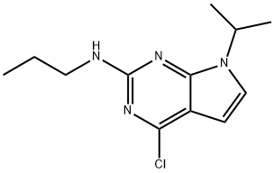 4-Chloro-7-isopropyl-N-propyl-7H-pyrrolo[2,3-d]pyrimidin-2-amine Structure