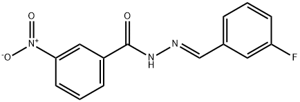 N'-[(E)-(3-fluorophenyl)methylidene]-3-nitrobenzohydrazide Struktur