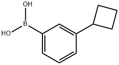 3-环丁基苯基硼酸 结构式