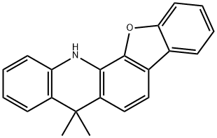 5,5-dimethyl-5,13-dihydrobenzofuro[3,2-c]acridine 化学構造式