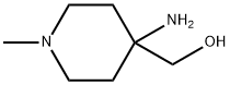 4-amino-1-methyl-4-Piperidinemethanol, 138300-80-8, 结构式