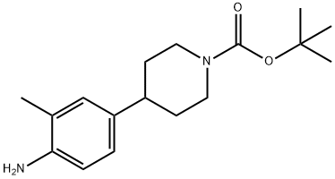 4-(4-アミノ-3-メチルフェニル)ピペリジン-1-カルボン酸TERT-ブチル 化学構造式