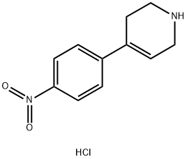 4-(4-nitrophenyl)-1,2,3,6-tetrahydropyridine hydrochloride,1383706-16-8,结构式