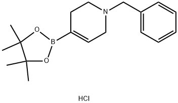 1-苄基-1,2,3,6-四氢吡啶-4-硼酸频哪醇酯盐酸盐,1383706-53-3,结构式