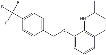 2-methyl-8-(4-(trifluoromethyl)benzyloxy)-1,2,3,4-tetrahydroquinoline,1383949-30-1,结构式