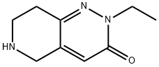 2-乙基-5,6,7,8-四氢吡啶并[4,3-C]哒嗪-3(2H)-酮,1384510-56-8,结构式